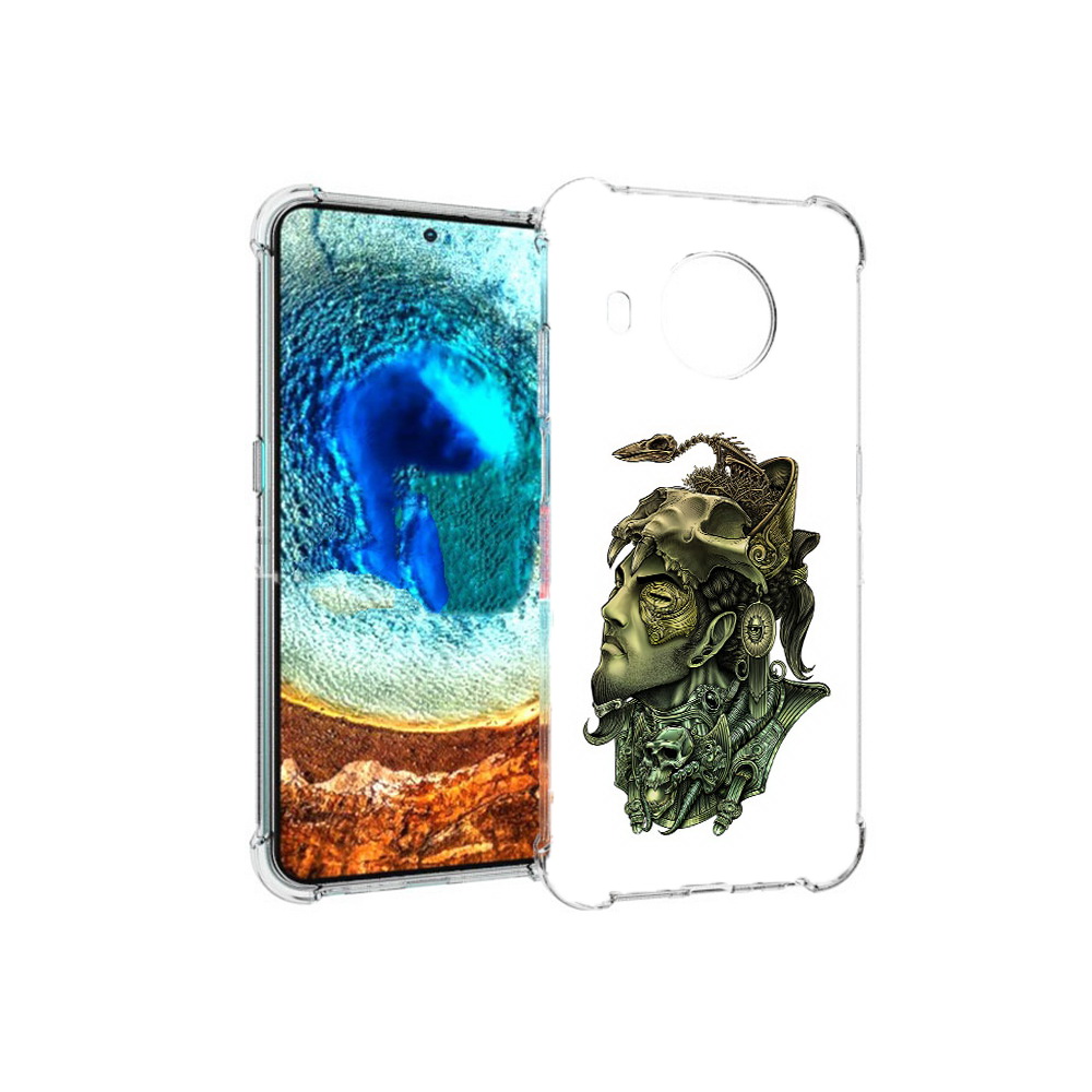

Чехол MyPads Tocco для Nokia X20 бронзовый воин (PT159436.101.248), Прозрачный, Tocco