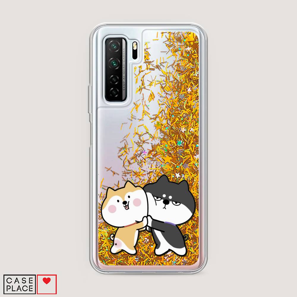 

Чехол Awog на Honor 30S (Global) "Обнимашки акита", Бежевый, 6102890-1