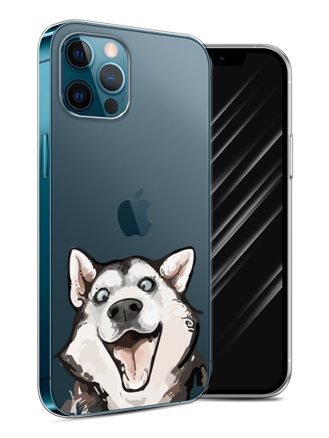 

Чехол Awog на Apple iPhone 12 Pro / Айфон 12 Pro "Радостный хаски", Разноцветный, 12850-1