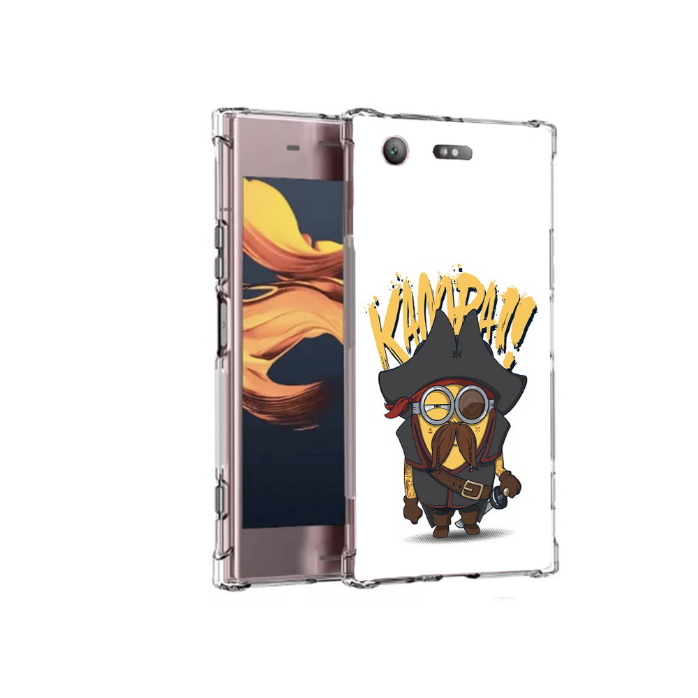 

Чехол MyPads Tocco для Sony Xperia XZ1 Compact миньон пират (PT91855.237.476), Прозрачный, Tocco