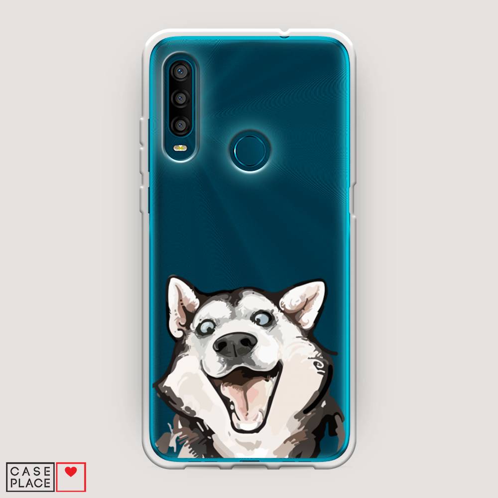 

Чехол Awog на Alcatel 1SE (2020) / Алкатель 1SE (2020) "Радостный хаски", Разноцветный, 171250-1