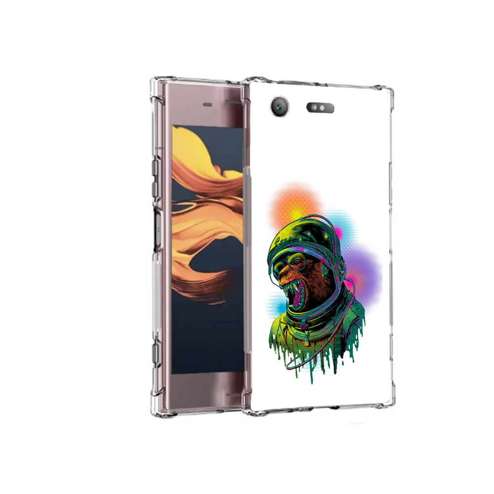 

Чехол MyPads Tocco для Sony Xperia XZ1 Compact медведь космонавт (PT91855.237.466), Прозрачный, Tocco