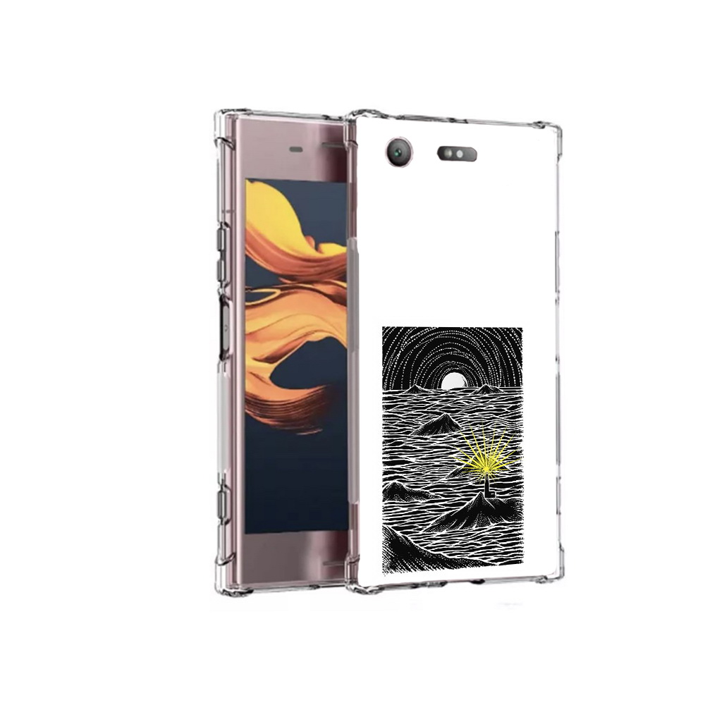 

Чехол MyPads Tocco для Sony Xperia XZ1 Compact маяк в черно белом море (PT91855.237.460), Прозрачный, Tocco