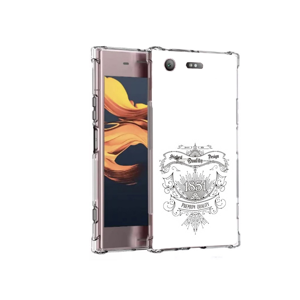 

Чехол MyPads Tocco для Sony Xperia XZ1 Compact логотип 1851 год (PT91855.237.444), Прозрачный, Tocco