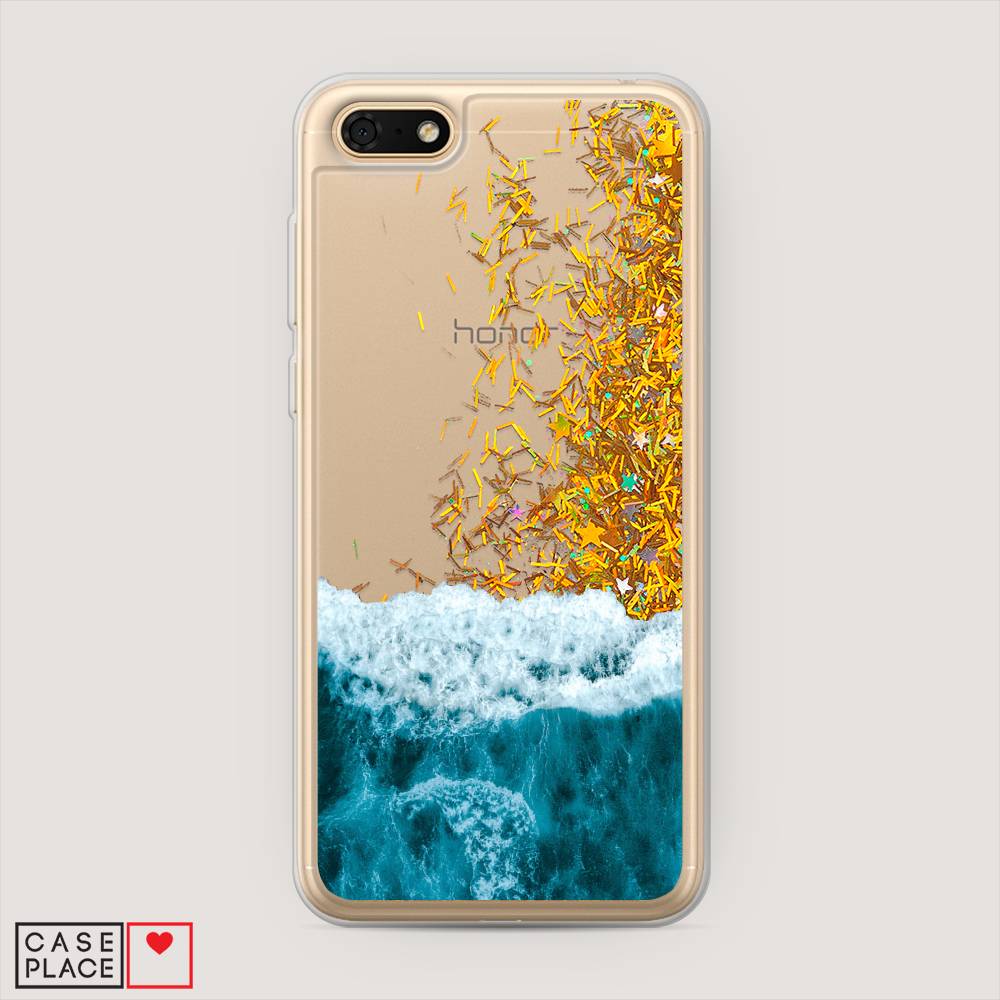 

Чехол Awog на Huawei Y5 2018 "Морская пучина", Голубой;белый, 65990-1