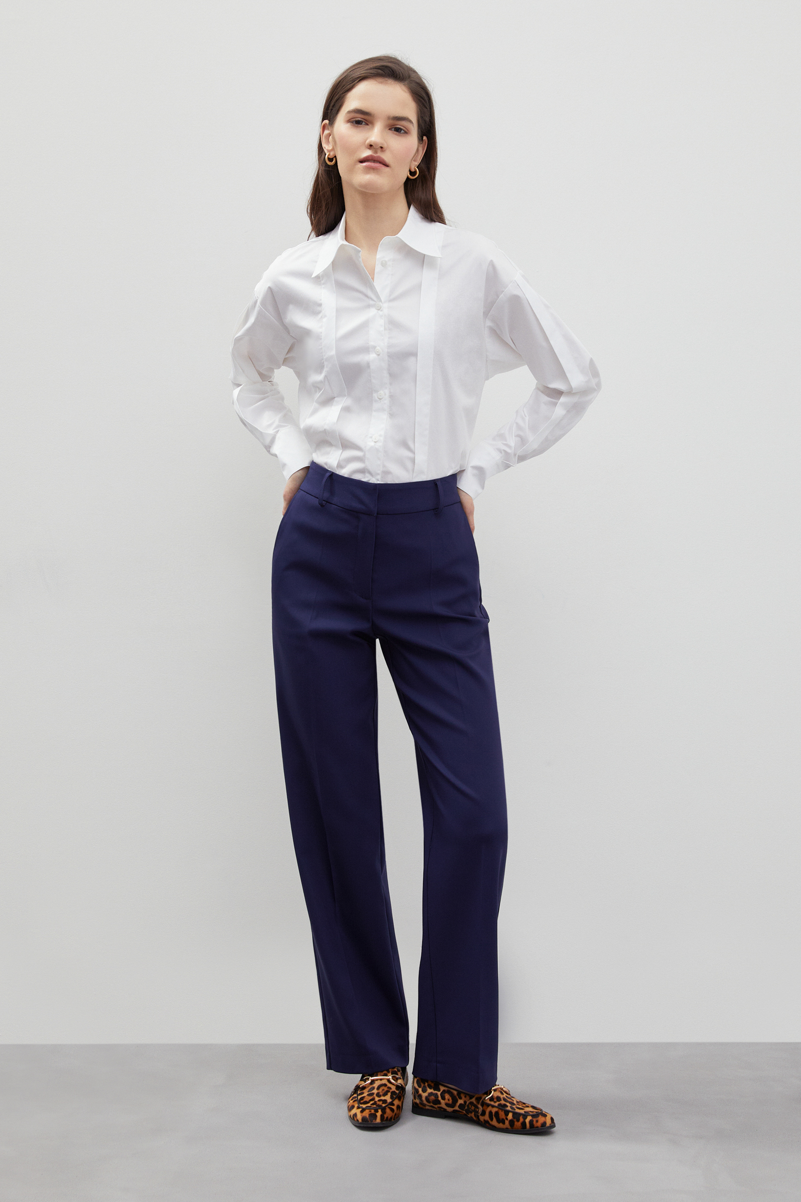 

Брюки женские Finn Flare FBD110206 синие 2XL, FBD110206