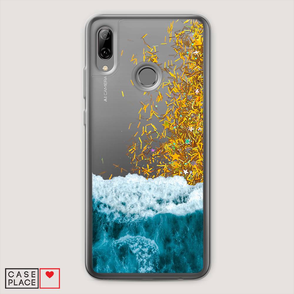 

Чехол Awog на Huawei P Smart 2019 "Морская пучина", Голубой;белый, 67290-1