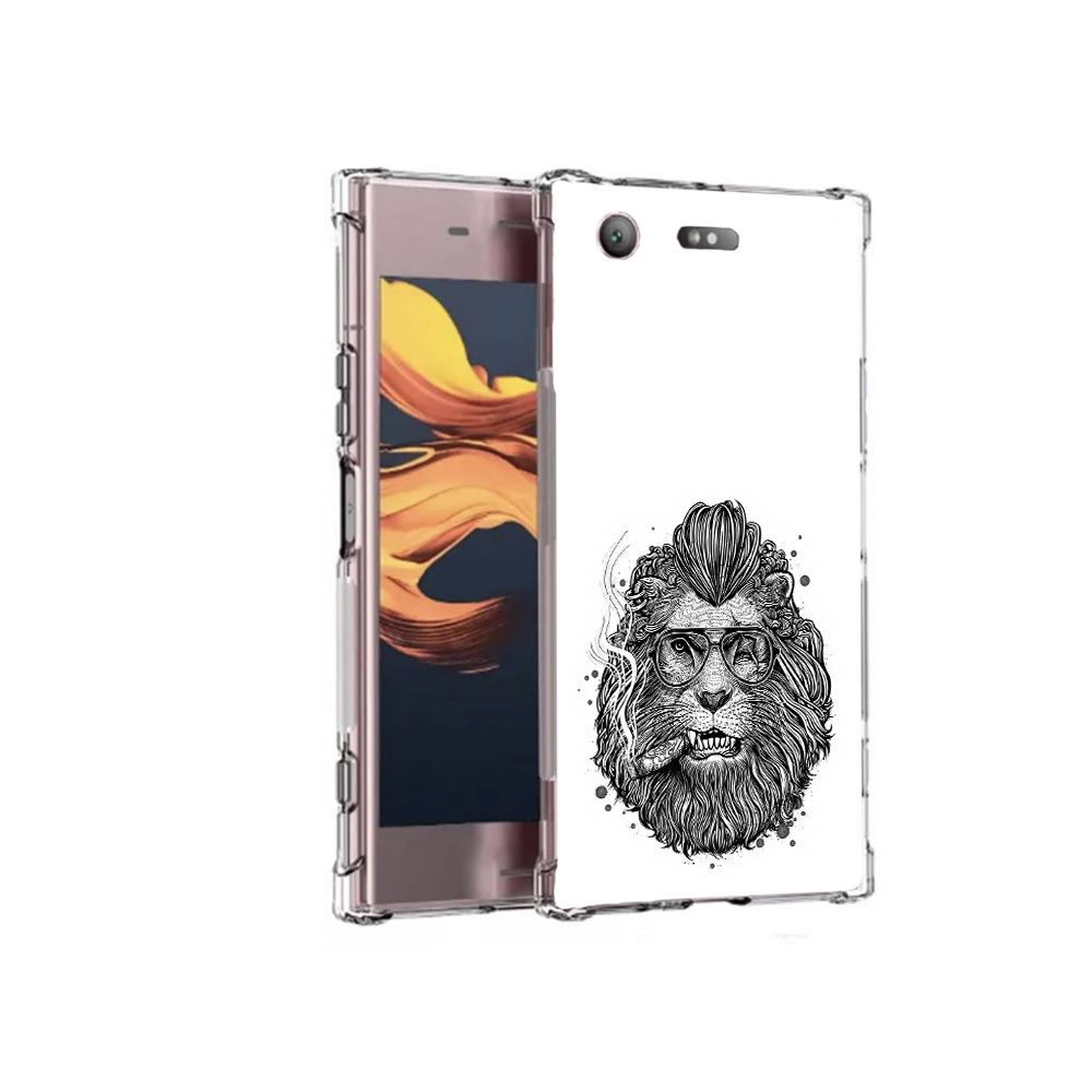 

Чехол MyPads Tocco для Sony Xperia XZ1 Compact курящий лев (PT91855.237.432), Прозрачный, Tocco
