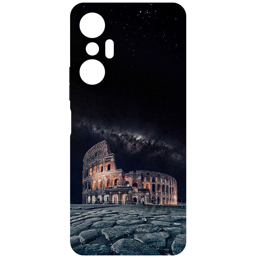 

Чехол-накладка Krutoff Soft Case Италия, Колизей для INFINIX Hot 20S черный