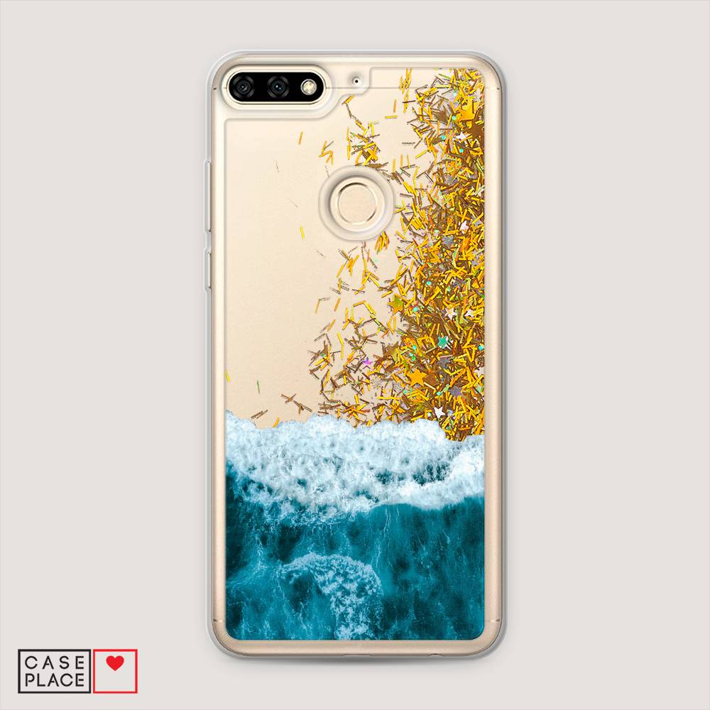 

Чехол Awog на Honor 7A Pro "Морская пучина", Голубой;белый, 65490-1