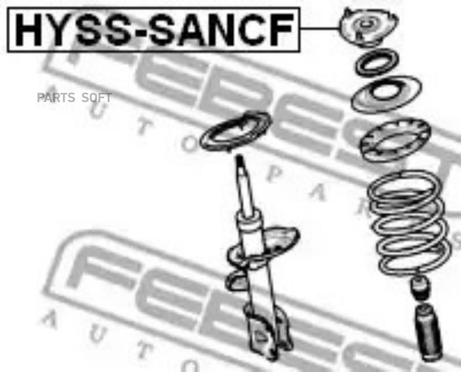 

Опора переднего амортизатора l,r febest hyss-sancf