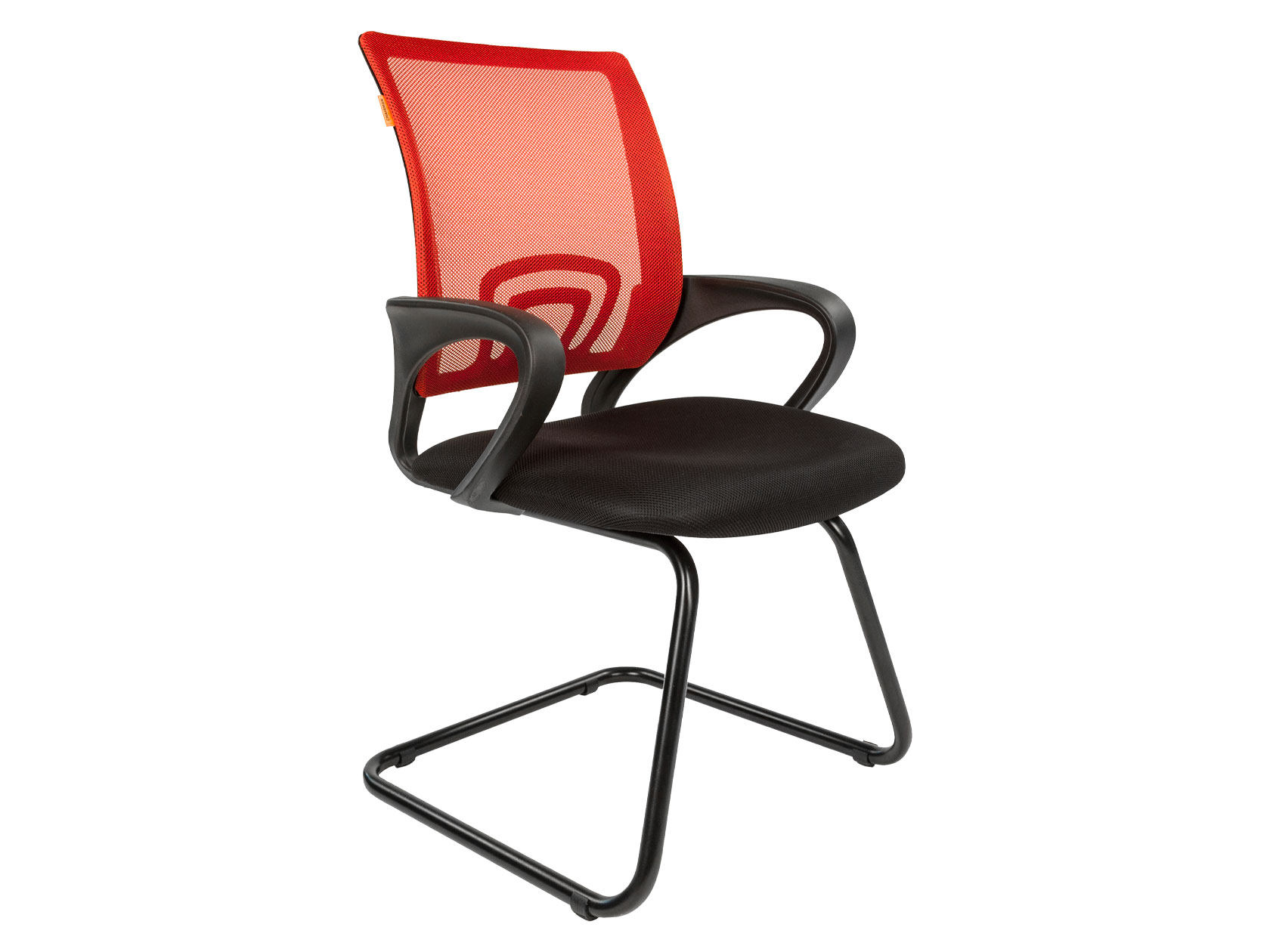 Офисный стул ТАЙПИТ-МК Chairman 696 V Красный, сетчатый акрил / Черный, ткань