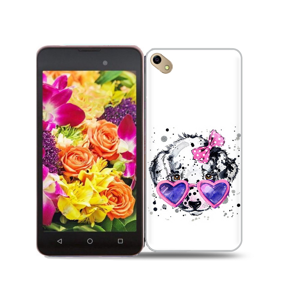

Чехол MyPads Tocco для BQ 5035 долматинец в очках, Прозрачный, Tocco