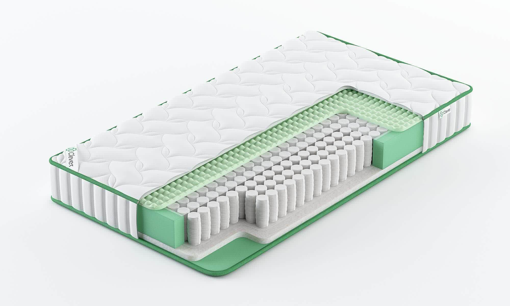 

Матрас Clever Strutto Soft 75x150, Белый, CLEVER STRUTTO SOFT
