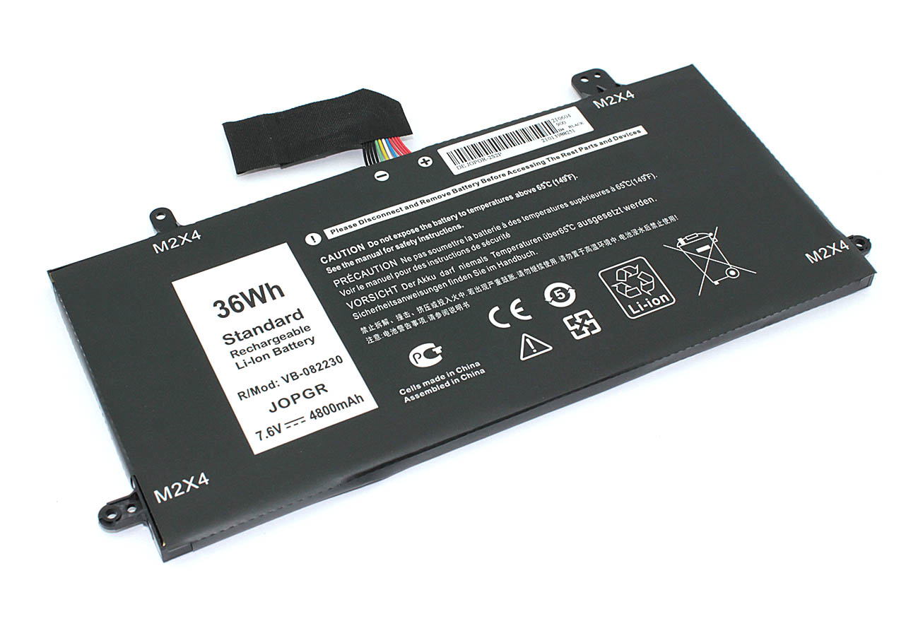 Аккумуляторная батарея для ноутбука Dell Latitude 12 5285 (J0PGR) 7.6V 4800mAh OEM