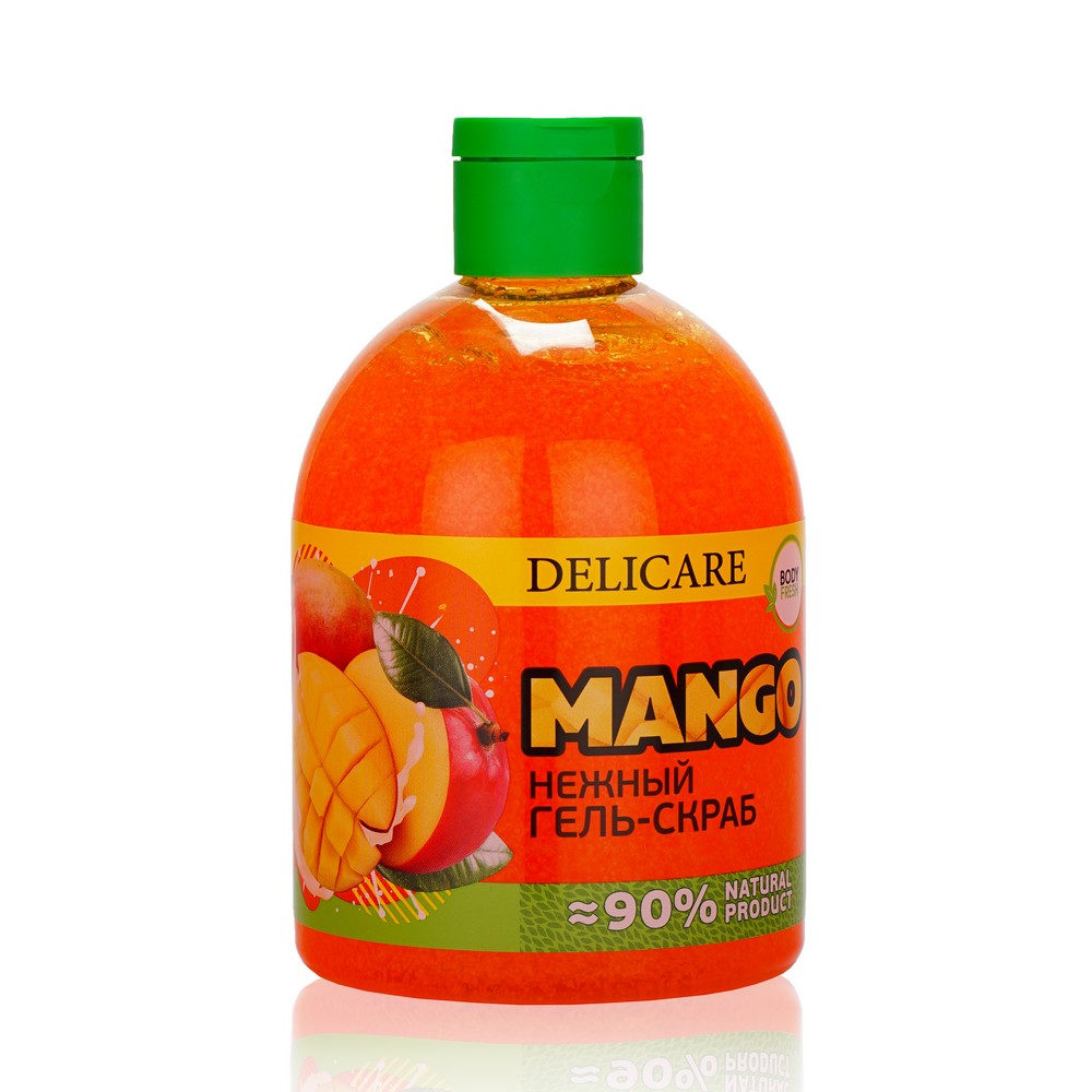 фото Гель - скраб для душа delicare mango 485мл