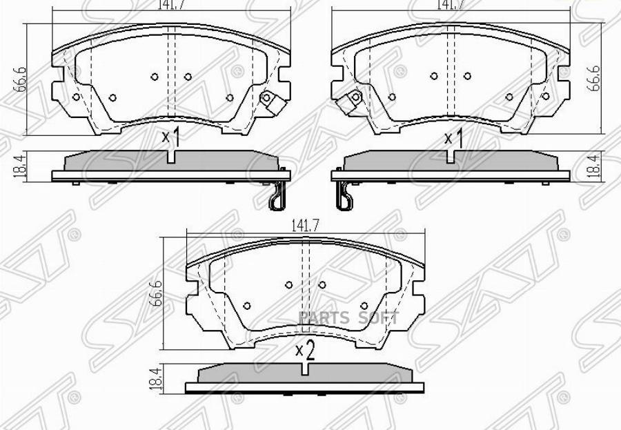 

Колодки Тормозные Перед Opel Astra J Sat арт. ST1605232