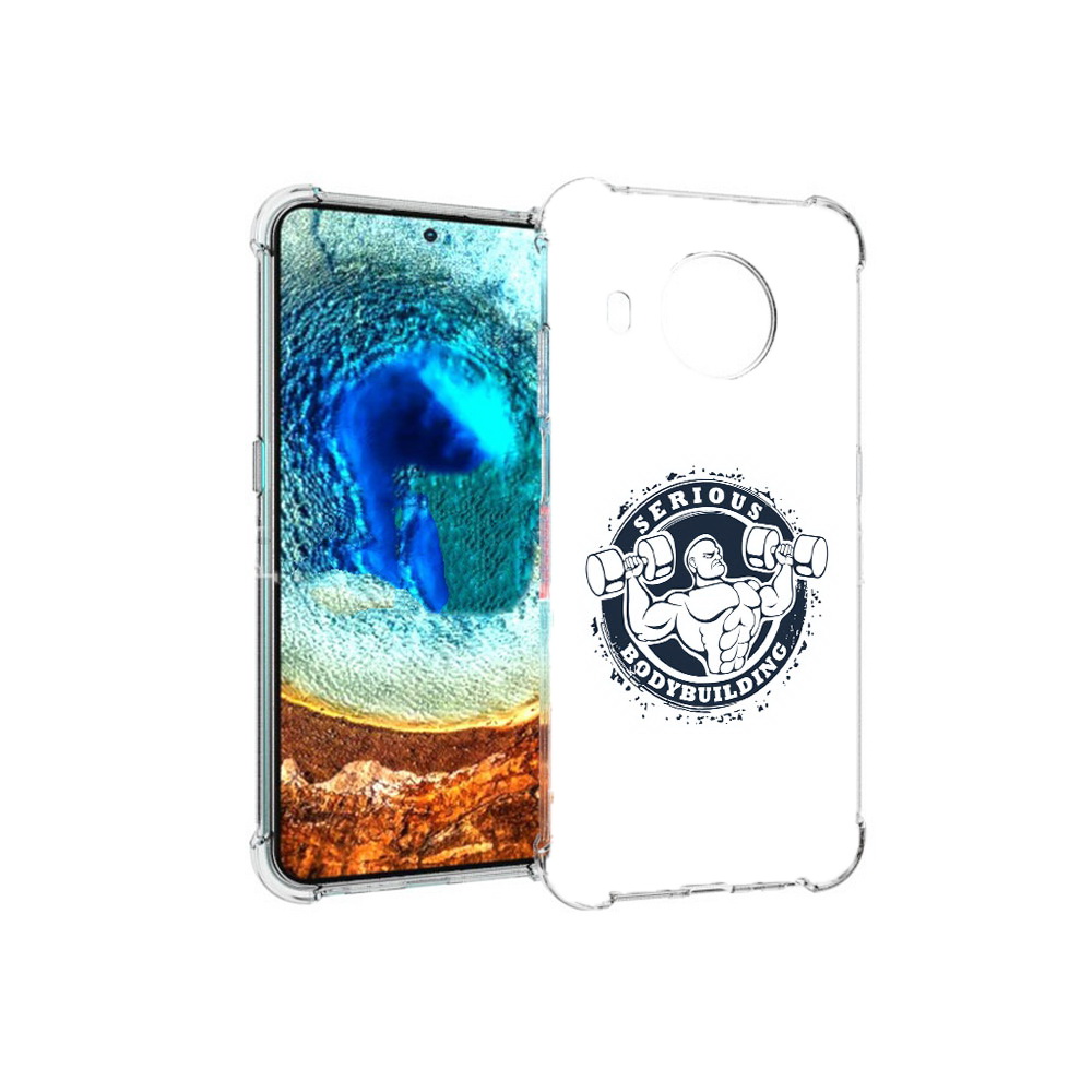 

Чехол MyPads Tocco для Nokia X20 бодибилдинг воля к победе (PT159436.101.231), Прозрачный, Tocco