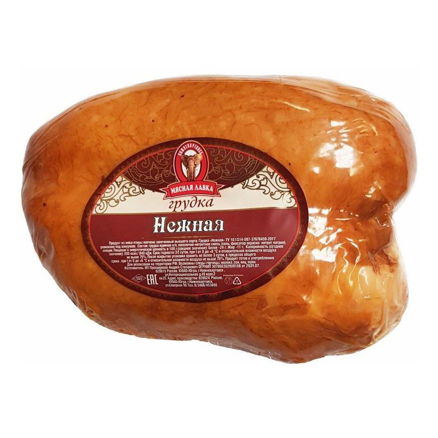 

Грудка копчено-запеченная Мясная лавка Нежная