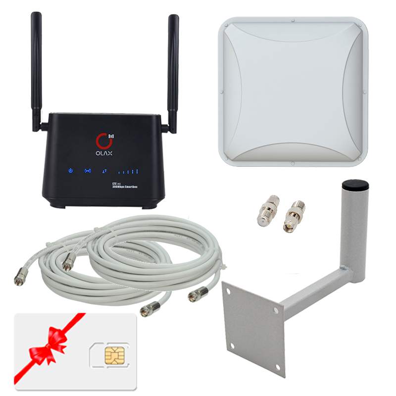 Комплект для мобильного интернета OLAX AX5PRO с антенной Antex Petra BB mimo 15dBi