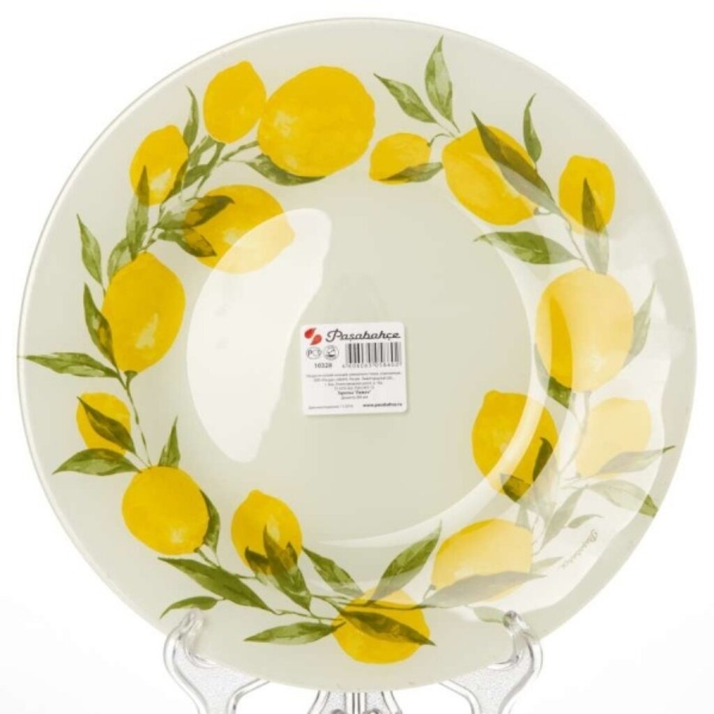 

Тарелка Pasabahce Lemon 26 см, Белый;желтый;зеленый, lemon 26 см