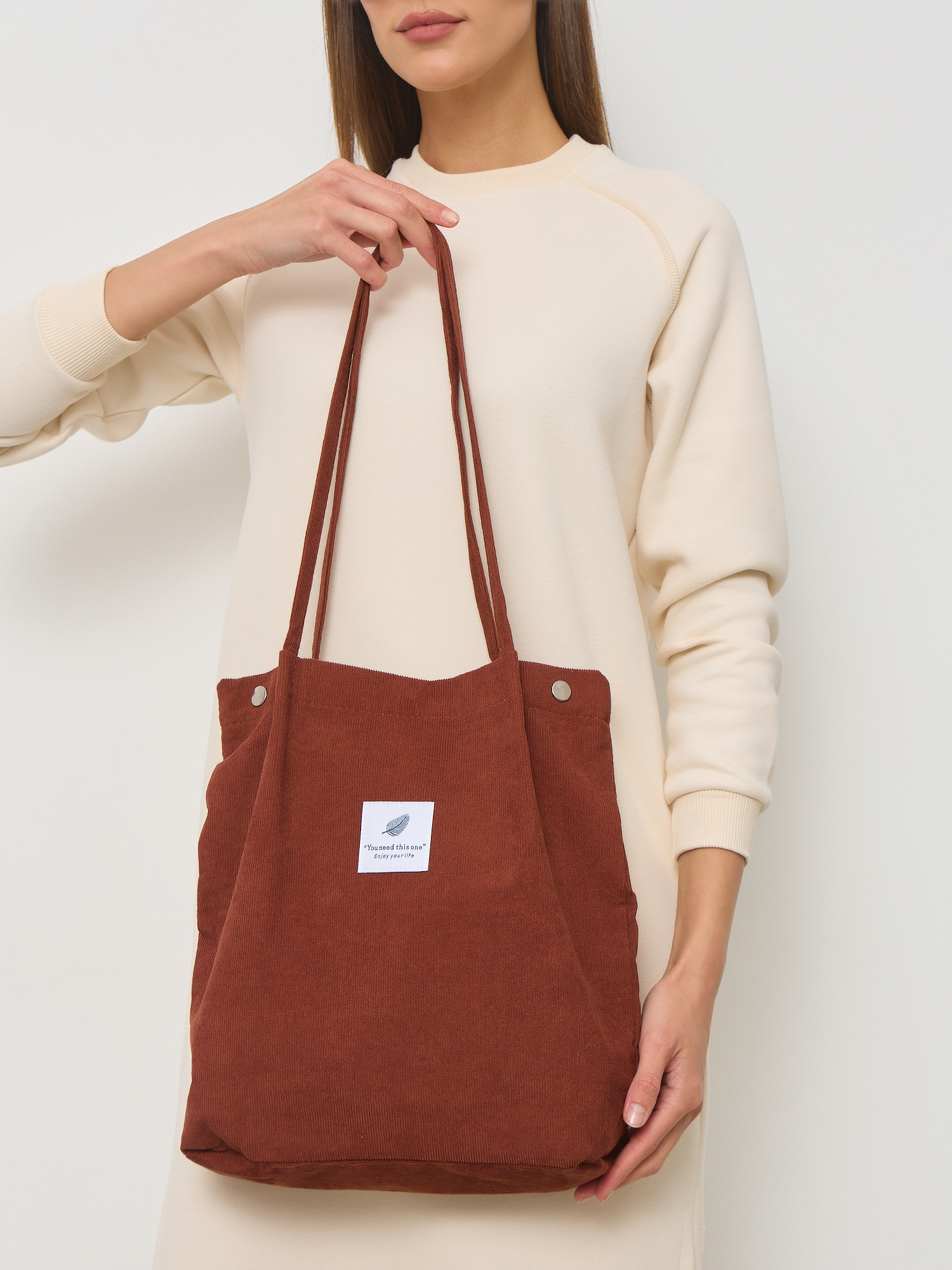 Шоппер женский UTA Мэлон, красно-коричневый