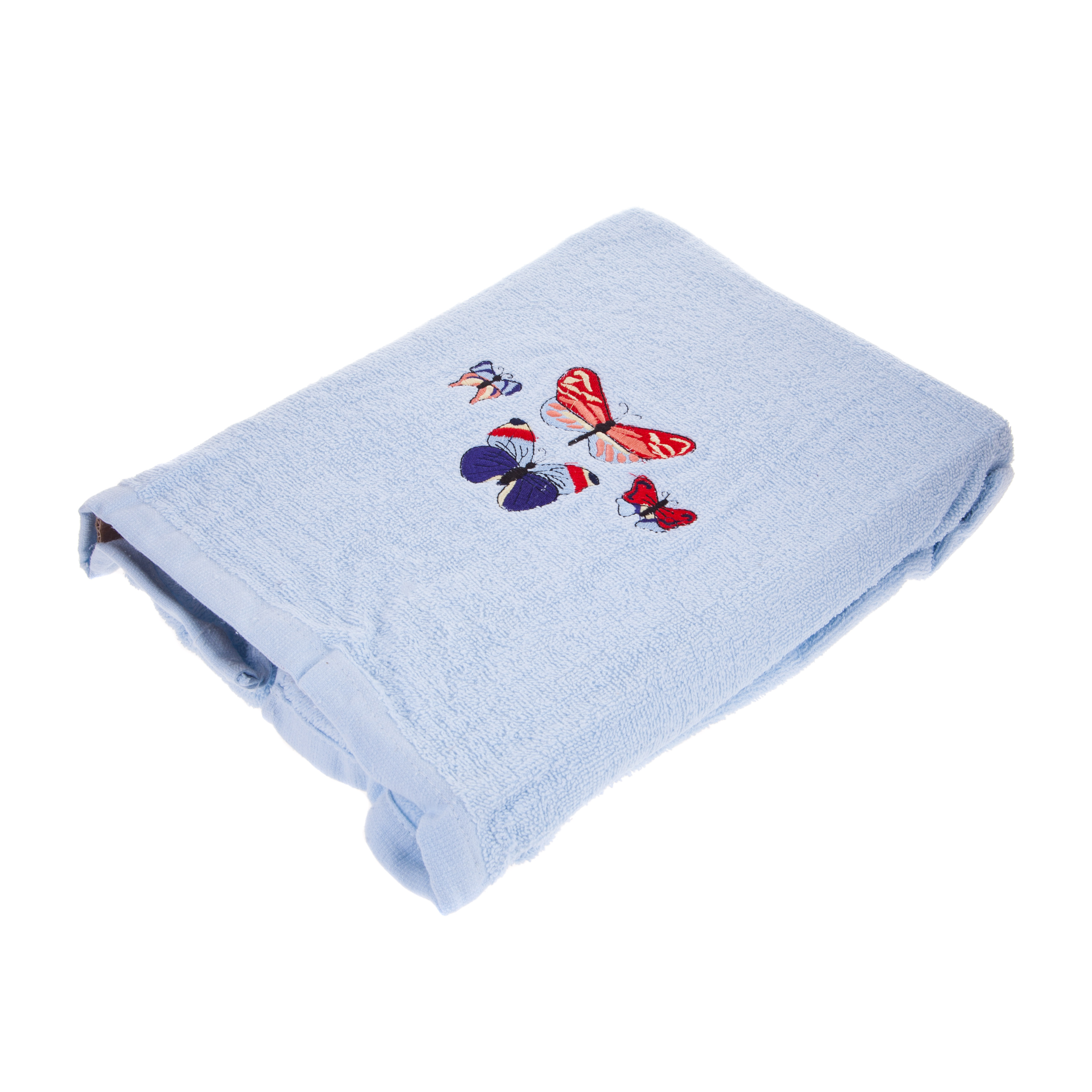 Полотенце Grand textile Баттерфляй-М 40 х 60 см и 60 х 110 см махровое голубое 2 шт