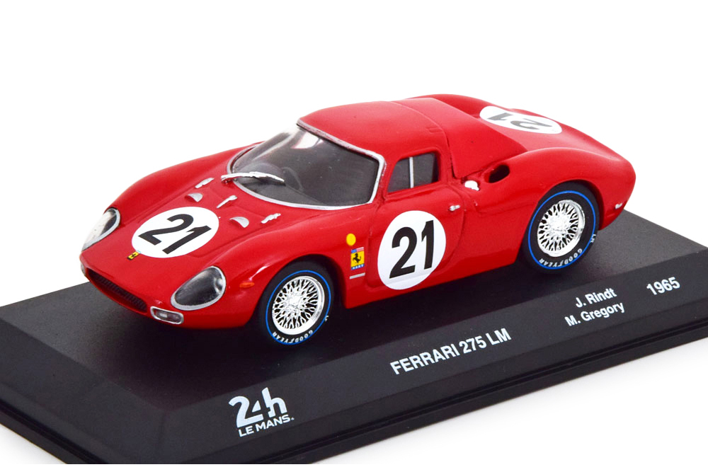 

Ferrari 275 lm #21 "north american racing team" winner le mans 1965 rindt - gregory, Красный