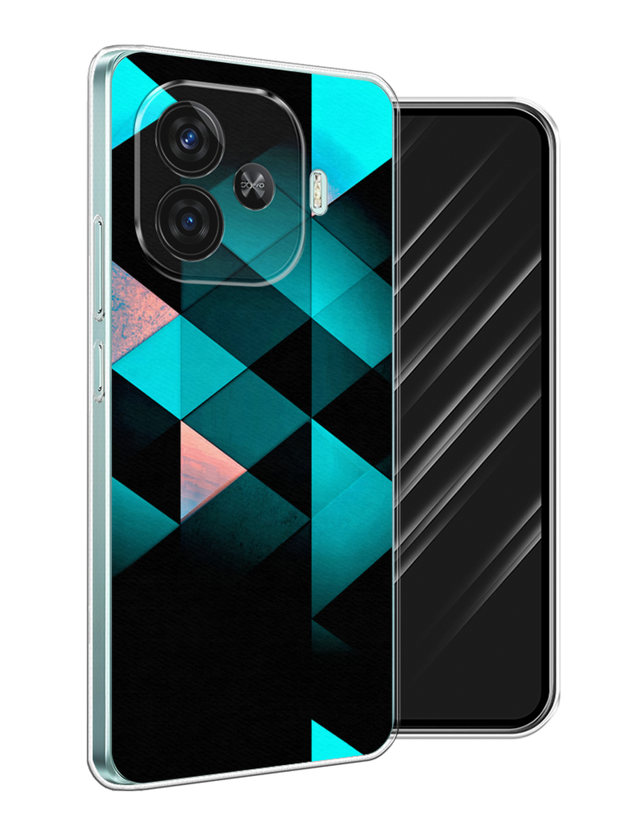 

Чехол Awog на Vivo iQOO Z9 "Геометрия 16", Бирюзовый;черный, 2612150-1