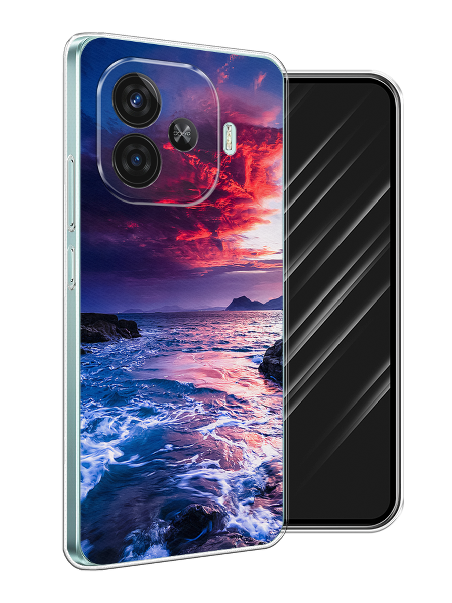 

Чехол Awog на Vivo iQOO Z9 "Волны 1", Розовый;синий, 2612150-1