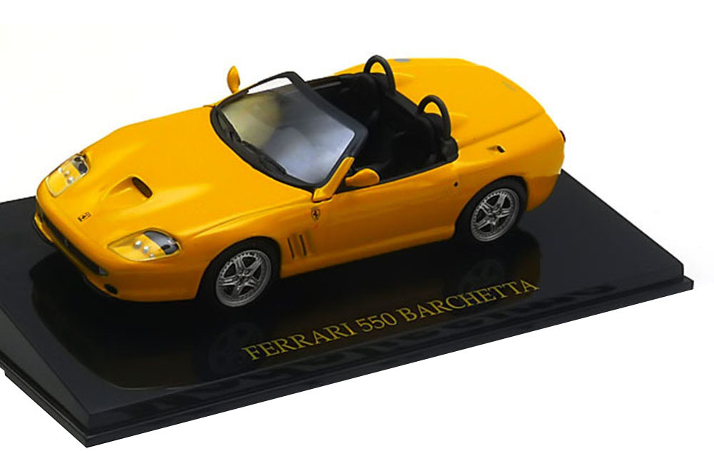 Модель коллекционная ALTAYA Ferrari 550 barchetta pininfarina 2001 yellow (blister)