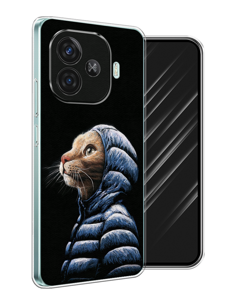 

Чехол Awog на Vivo iQOO Z9 "Кот в капюшоне", Черный;бежевый;синий, 2612150-1