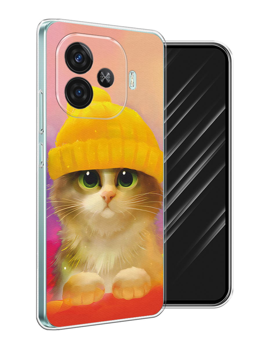 

Чехол Awog на Vivo iQOO Z9 "Котенок в желтой шапке", Желтый, 2612150-1