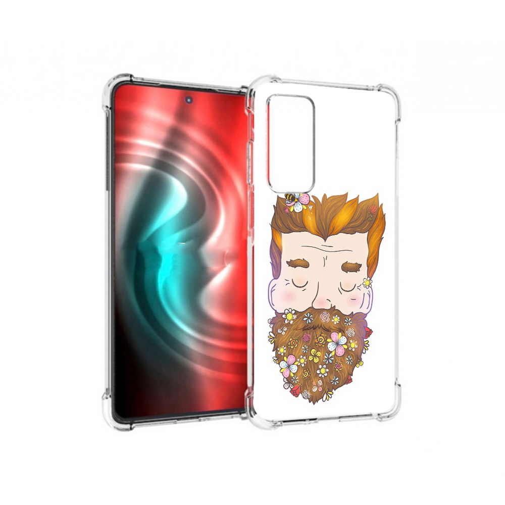 

Чехол MyPads Tocco для Motorola 20 мужчина с цветами в бороде (PT227072.363.489), Прозрачный, Tocco