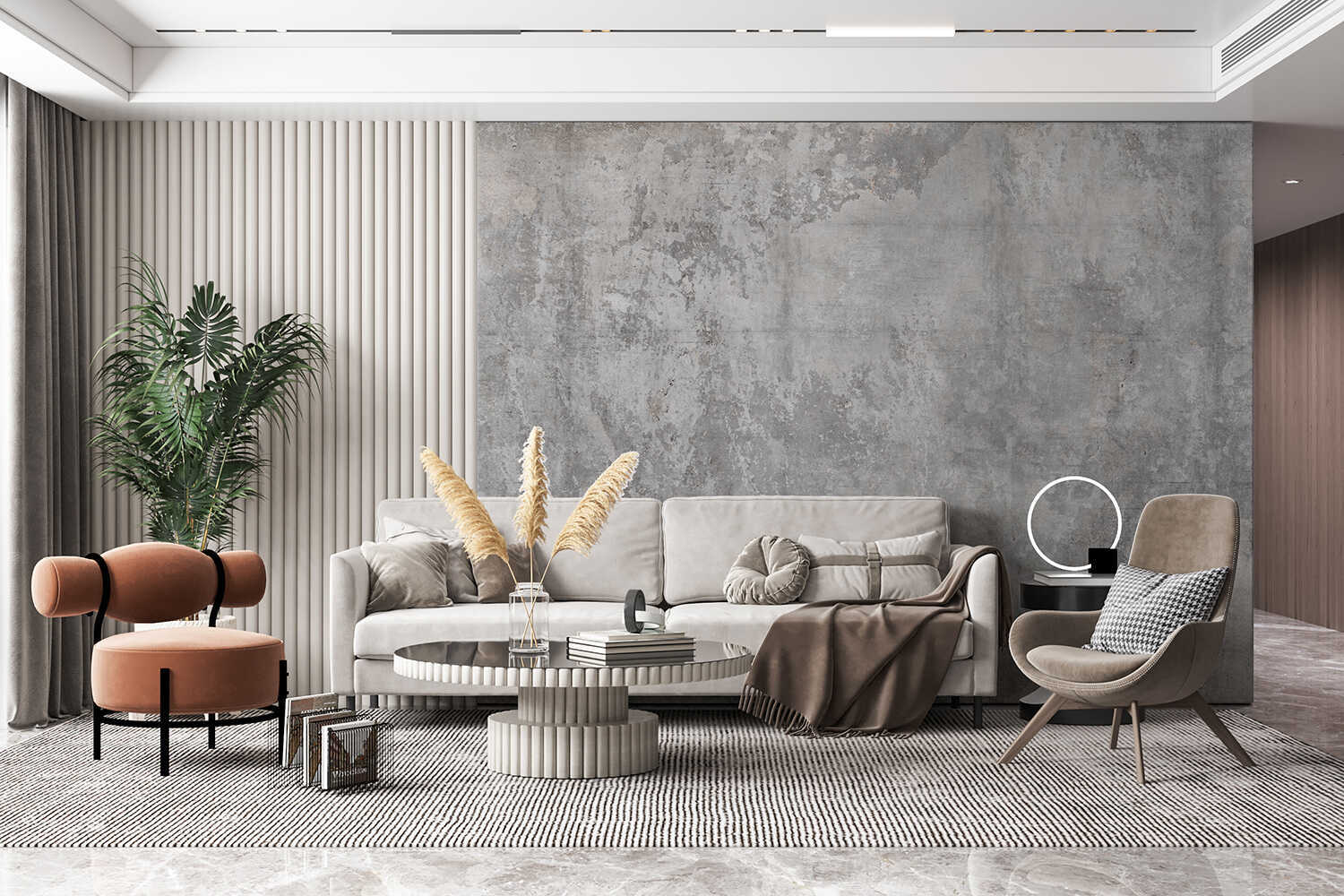 

Фотообои на стену флизелиновые MOBI DECOR "Лофт Бетон №4" в спальню или в гостиную или на, Серый, Коллекция Лофт Бетон - флизелин