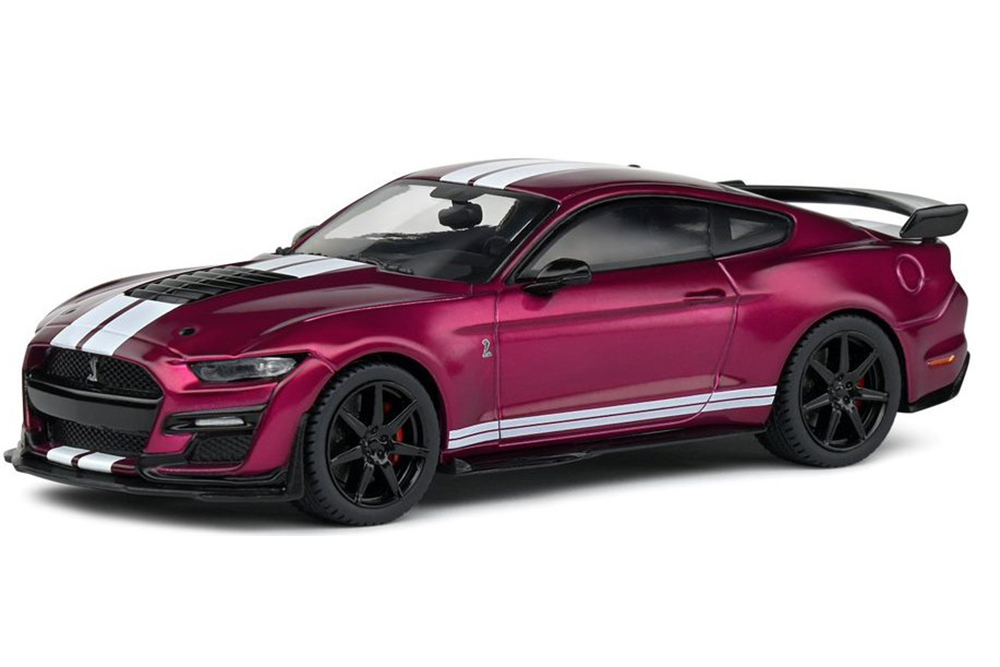 Модель коллекционная SOLIDO Ford mustang shelby gt 500 2020 purple-metallic white