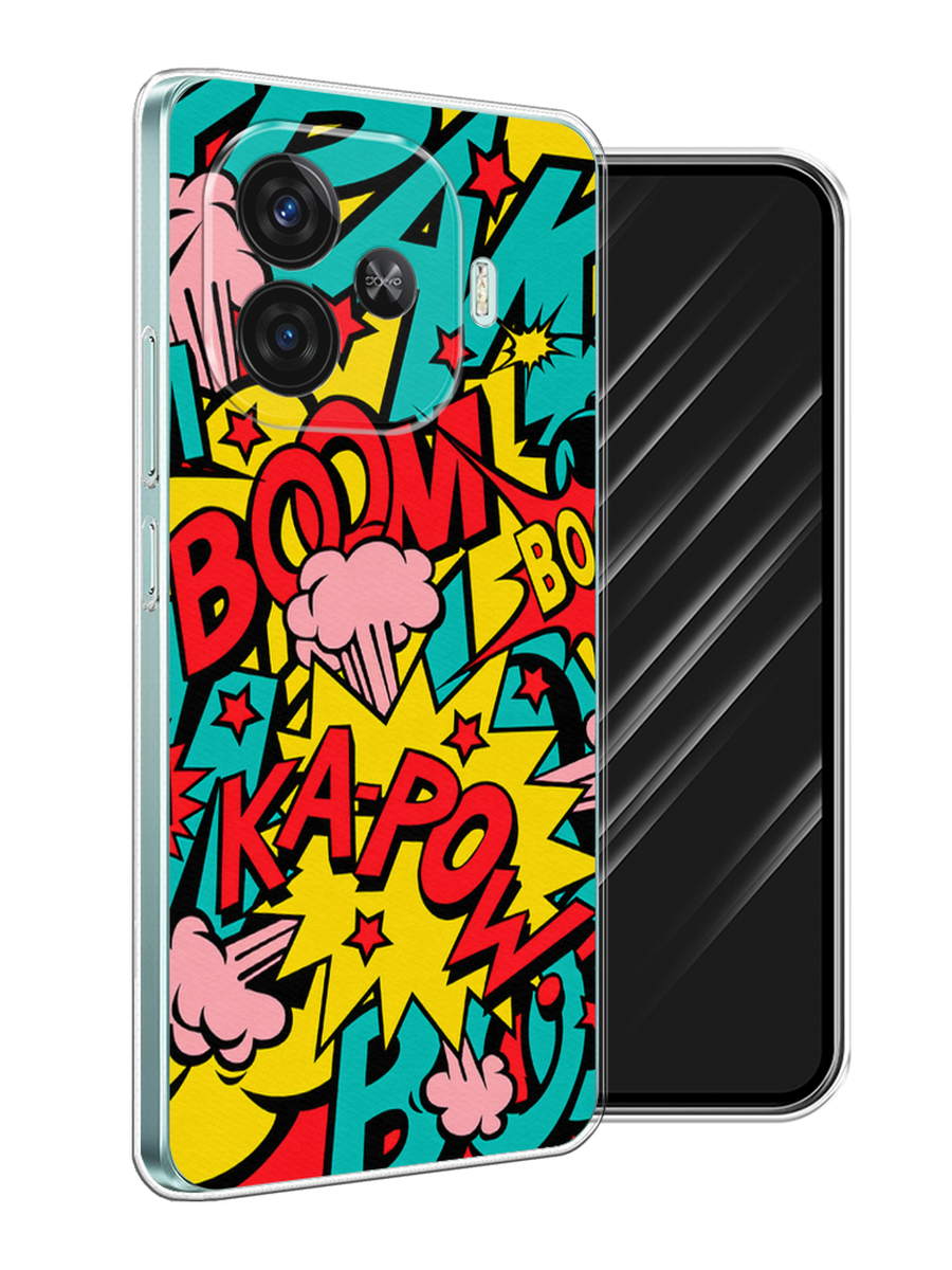 

Чехол Awog на Vivo iQOO Z9 "Постер pop art", Бирюзовый;желтый;красный, 2612150-1