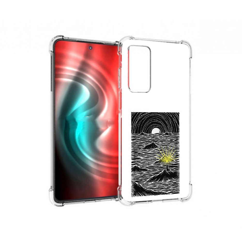 

Чехол MyPads Tocco для Motorola 20 маяк в черно белом море (PT227072.363.460), Прозрачный, Tocco