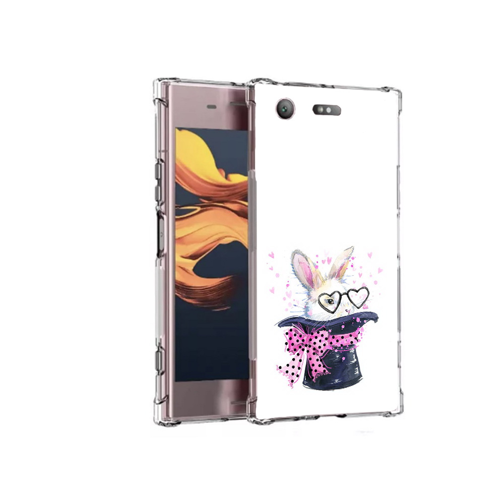 

Чехол MyPads Tocco для Sony Xperia XZ1 Compact кролик в шляпе (PT91855.237.418), Прозрачный, Tocco