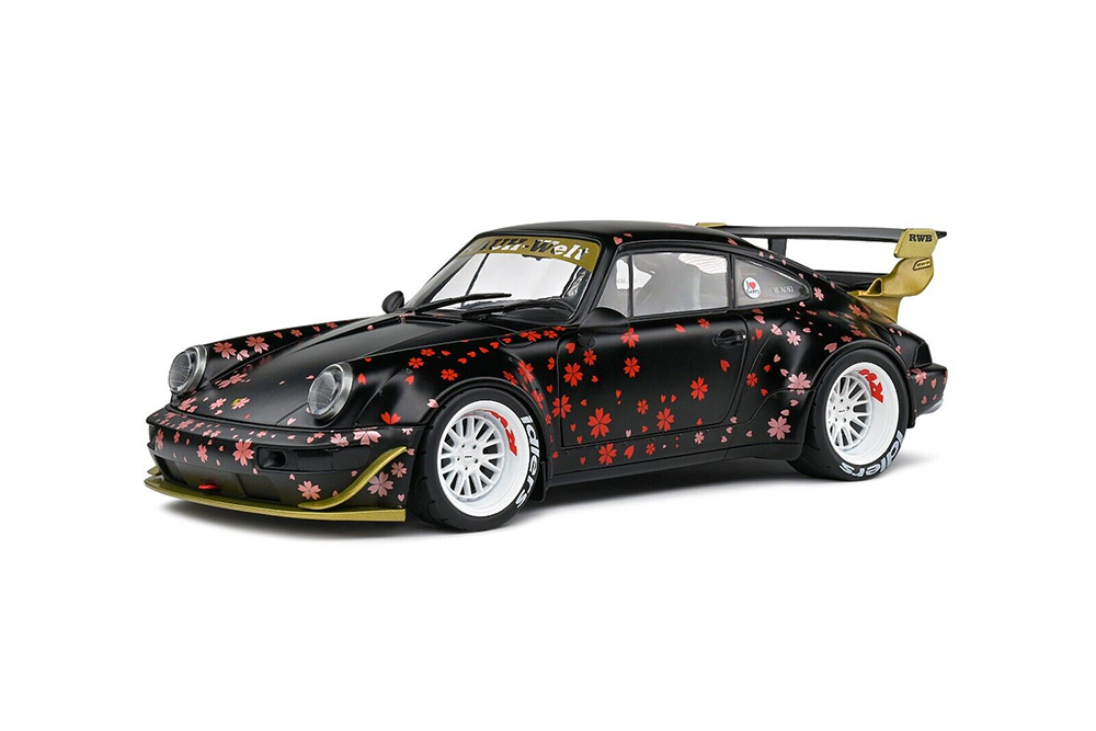 

Модель коллекционная SOLIDO Porsche 911 rwb aoki 2021 flatblack red golden
