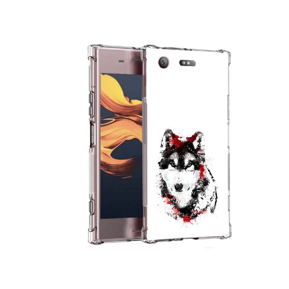 

Чехол MyPads Tocco для Sony Xperia XZ1 Compact кровавый волк (PT91855.237.416), Прозрачный, Tocco