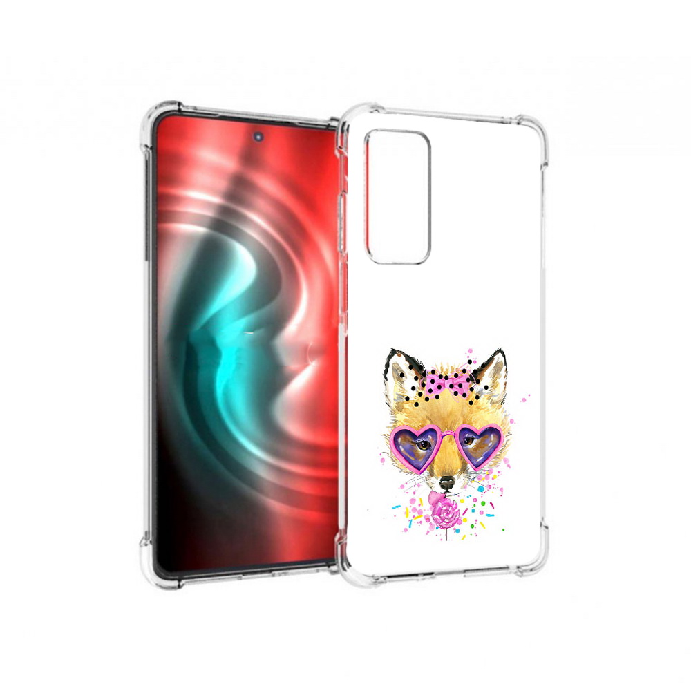 

Чехол MyPads Tocco для Motorola 20 лисенок с бантиком (PT227072.363.441), Прозрачный, Tocco