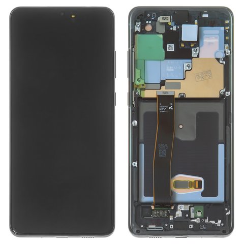 Дисплей для Samsung SM-G988F Galaxy S20 Ultra в рамке + тачскрин (черный)