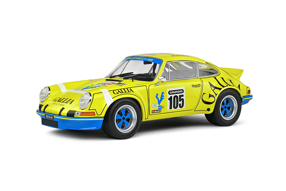 

Модель коллекционная SOLIDO Porsche 911 rsr no 105 tour car 1973, Желтый