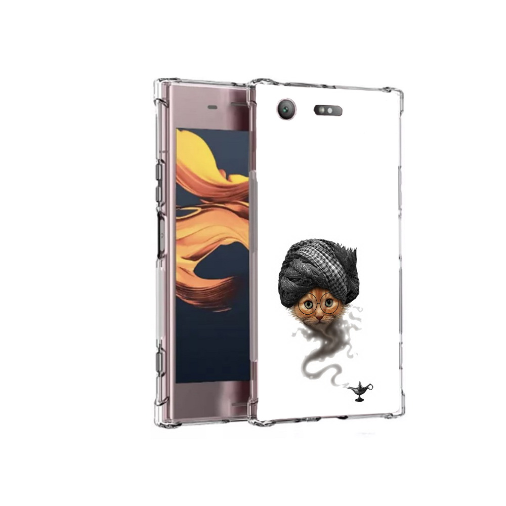 

Чехол MyPads Tocco для Sony Xperia XZ1 Compact кот джин (PT91855.237.398), Прозрачный, Tocco