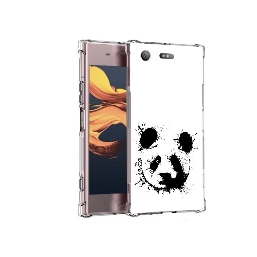 

Чехол MyPads Tocco для Sony Xperia XZ1 Compact клякса-панда (PT91855.237.389), Прозрачный, Tocco