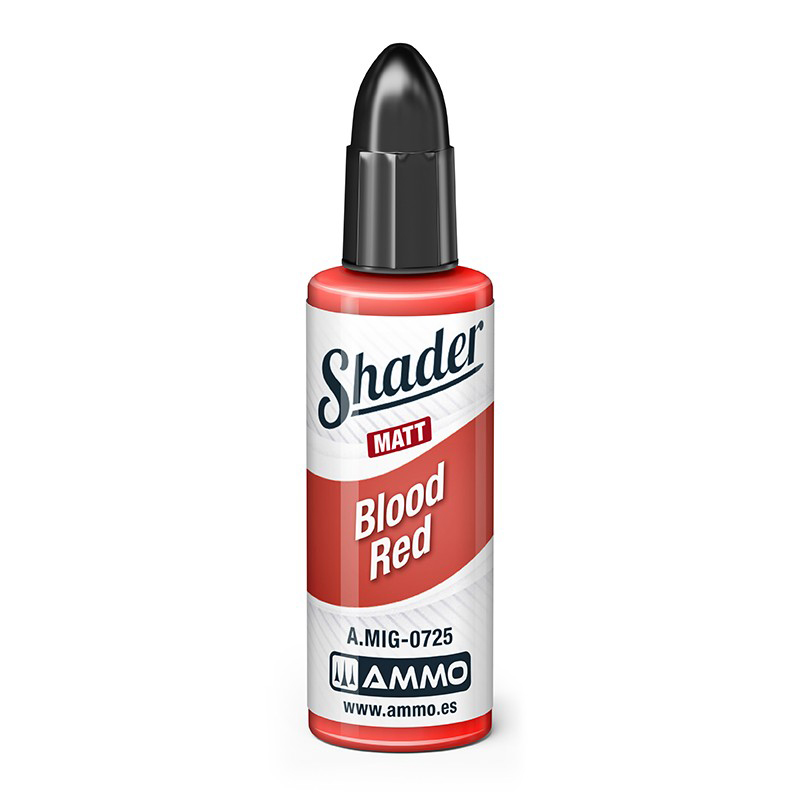 

Акриловая краска Ammo Mig Матовый шейдер Кроваво-красный / Matt shader Blood Red AMIG0725