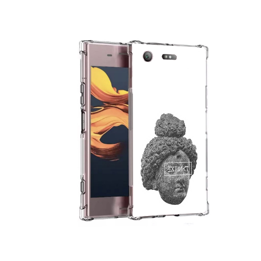 

Чехол MyPads Tocco для Sony Xperia XZ1 Compact каменное лицо девушки (PT91855.237.383), Прозрачный, Tocco