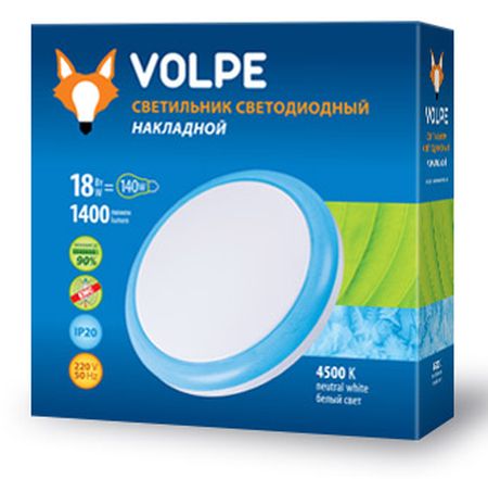 

Светильник LED 1400Lm IP20 бело-голубой круг ULI-Q101 18W NW TM VOLPE Uniel