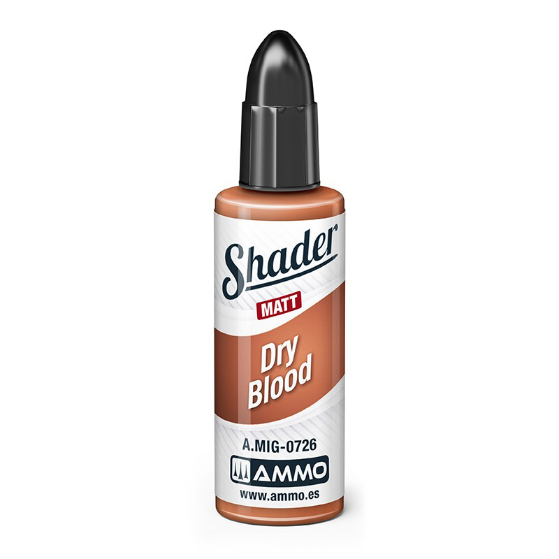 

Акриловая краска Ammo Mig Матовый шейдер Сухая кровь / Matt shader Dry Blood AMIG0726